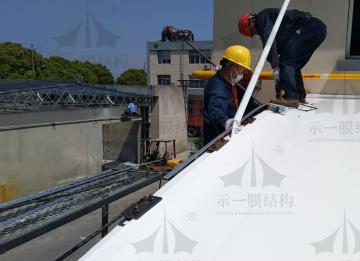 如何處理膜結(jié)構(gòu)的膜面褶皺？